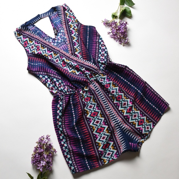 BeBop Pants - ⭐Host Pick⭐BeBop Boho Pattern Shorts Jumpsuit - L